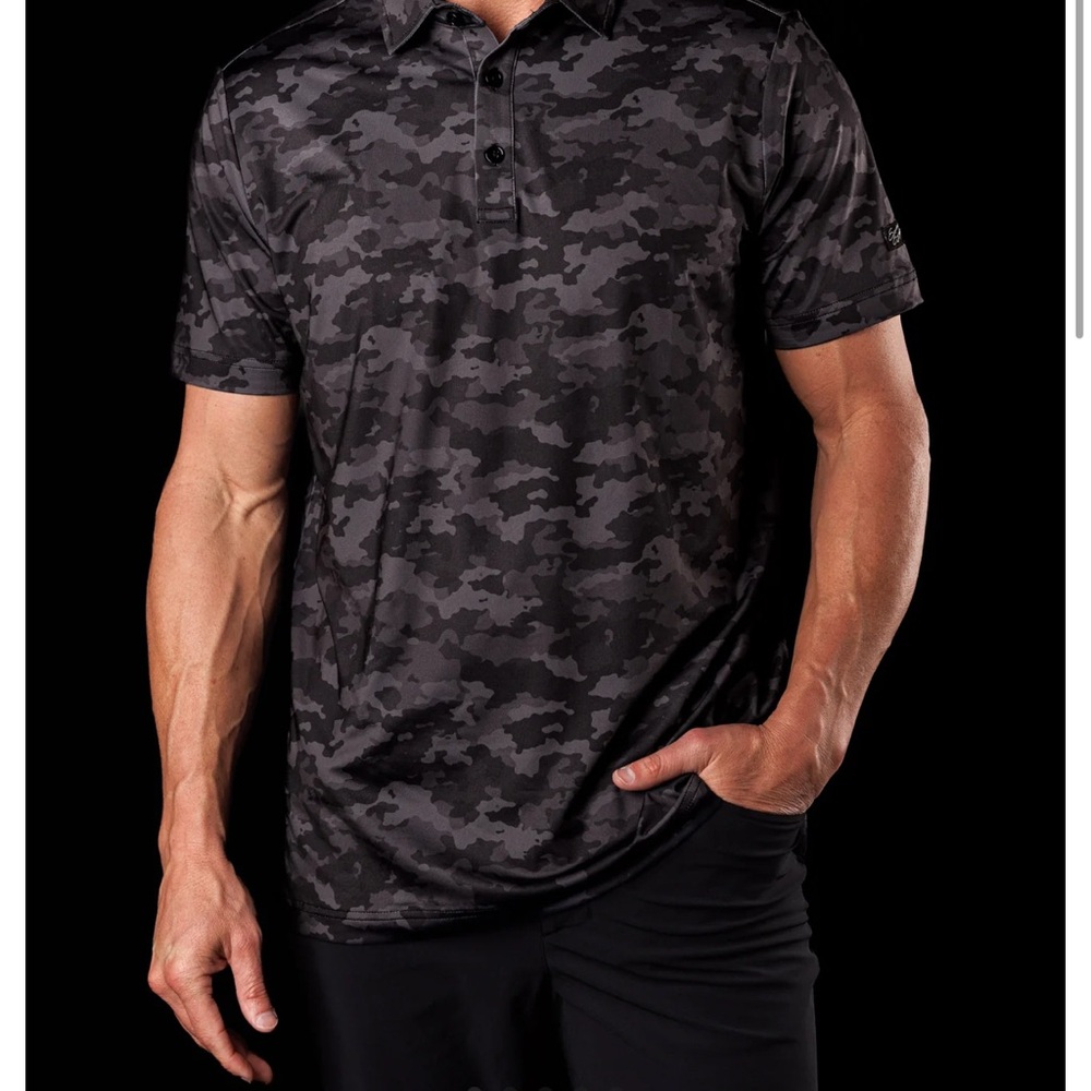 Sunday Swagger Operation Fairway Black Camo Men's Shirt
